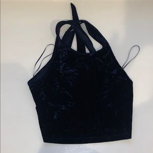velvet croptop